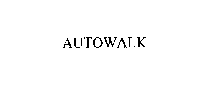 Trademark Logo AUTOWALK