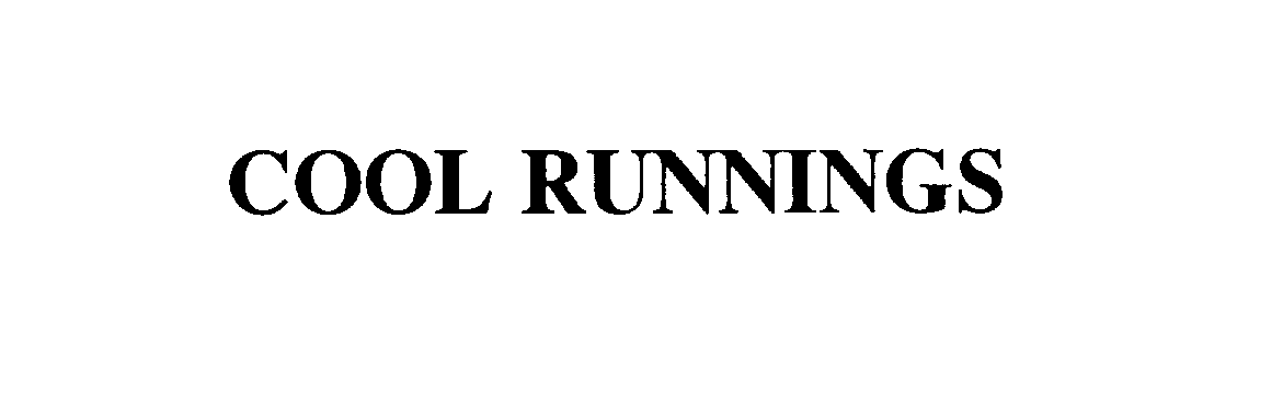 Trademark Logo COOL RUNNINGS