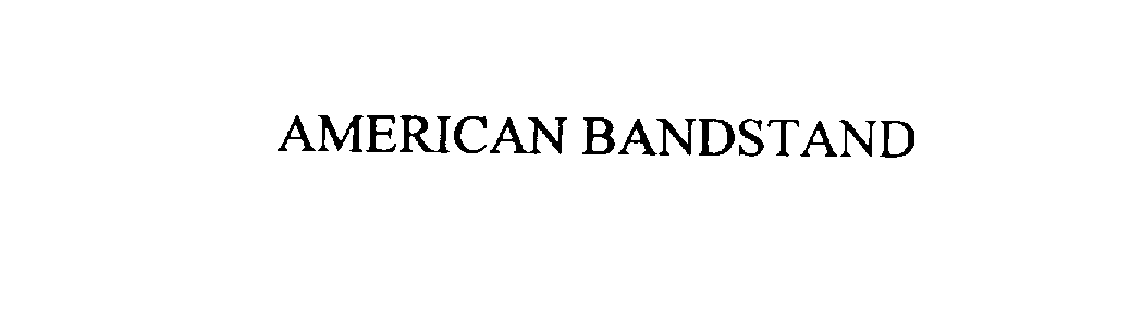 AMERICAN BANDSTAND