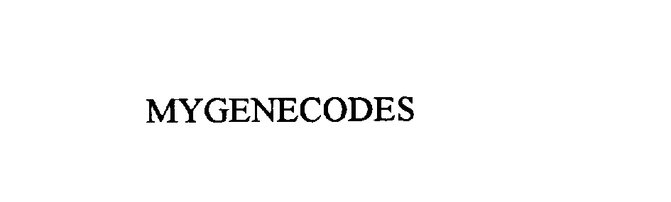  MYGENECODES