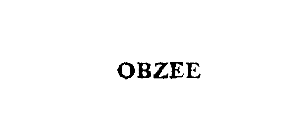 Trademark Logo OBZEE