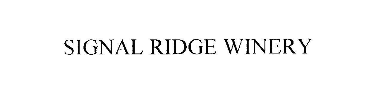  SIGNAL RIDGE WINERY