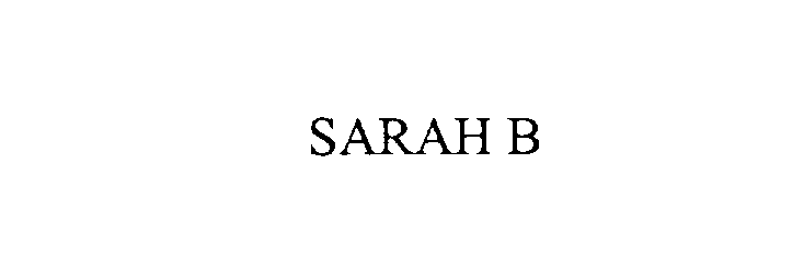 SARAH B
