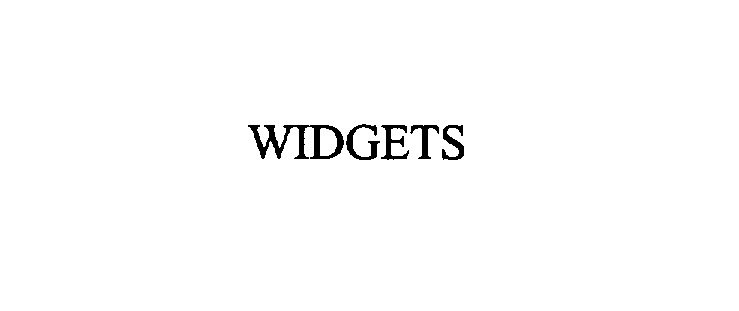  WIDGETS