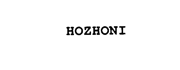 HOZHONI