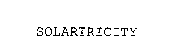 Trademark Logo SOLARTRICITY