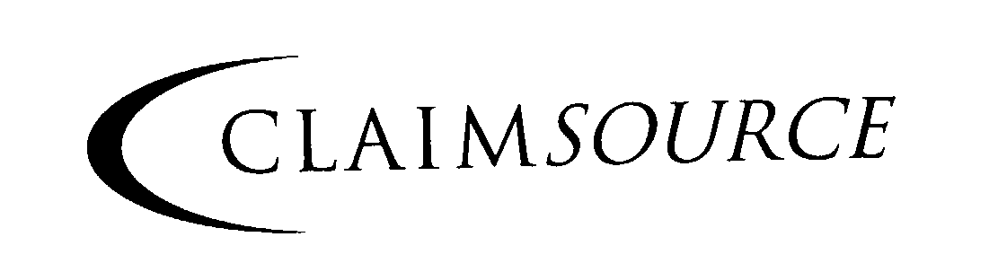 Trademark Logo CLAIMSOURCE