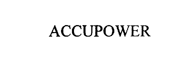 Trademark Logo ACCUPOWER