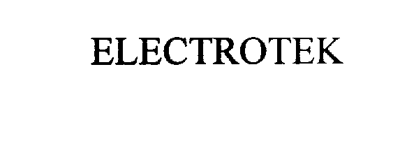 Trademark Logo ELECTROTEK