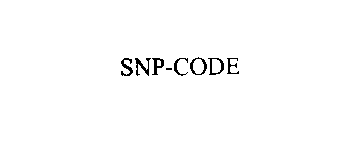 Trademark Logo SNP-CODE