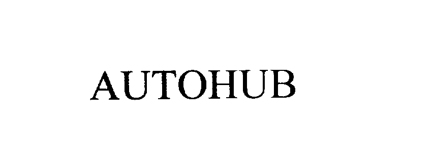 Trademark Logo AUTOHUB