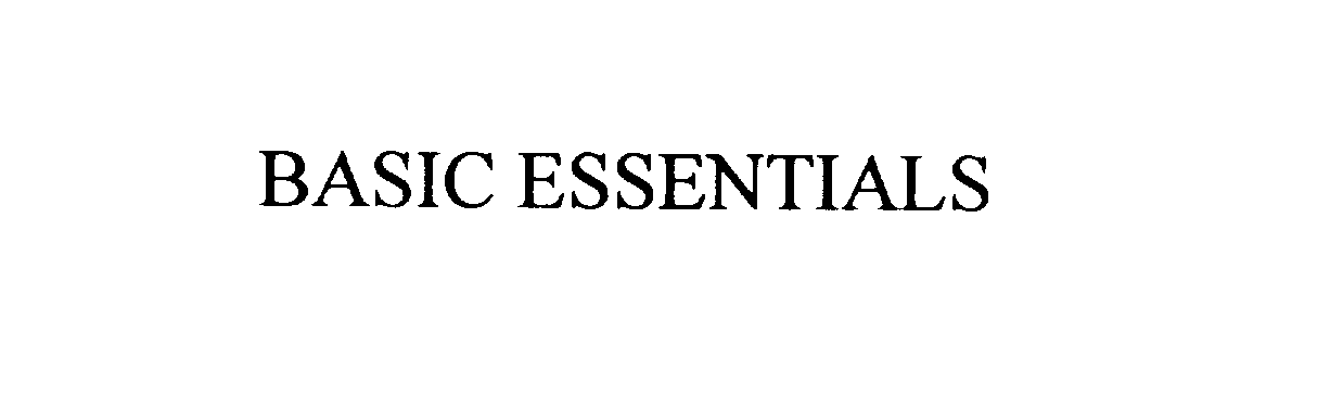 Trademark Logo BASIC ESSENTIALS