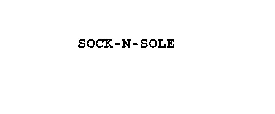  SOCK-N-SOLE