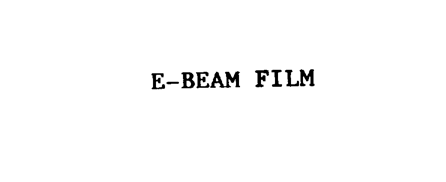 Trademark Logo E-BEAM FILM