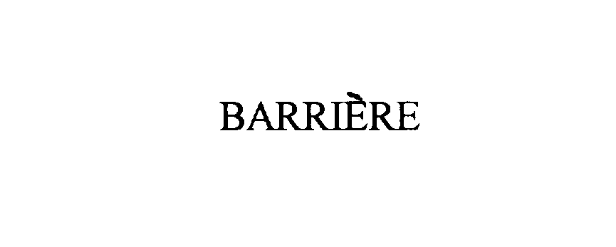 Trademark Logo BARRIERE