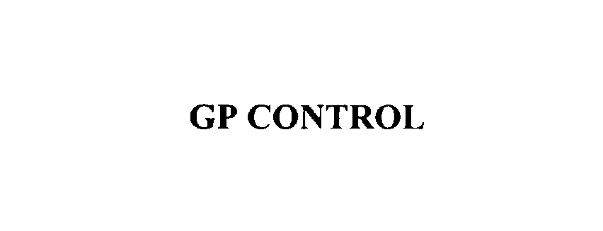 Trademark Logo GP CONTROL