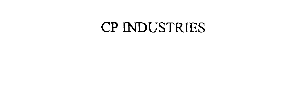  CP INDUSTRIES