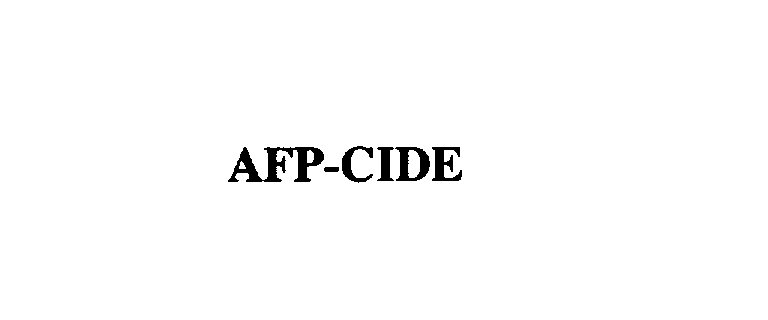 Trademark Logo AFP-CIDE