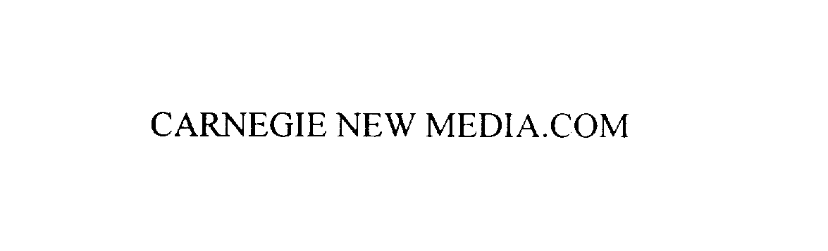 Trademark Logo CARNEGIE NEW MEDIA.COM