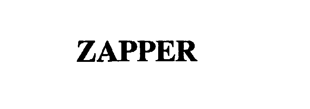 Trademark Logo ZAPPER