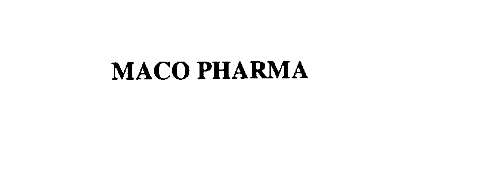 Trademark Logo MACO PHARMA