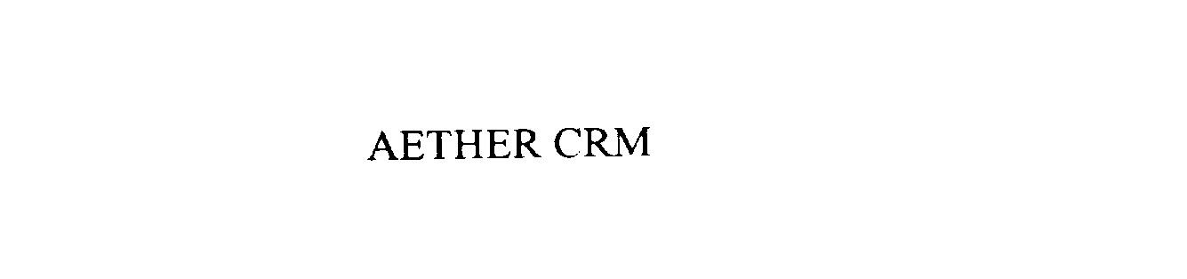  AETHER CRM