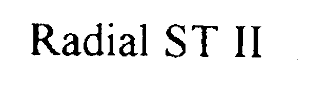 Trademark Logo RADIAL ST II