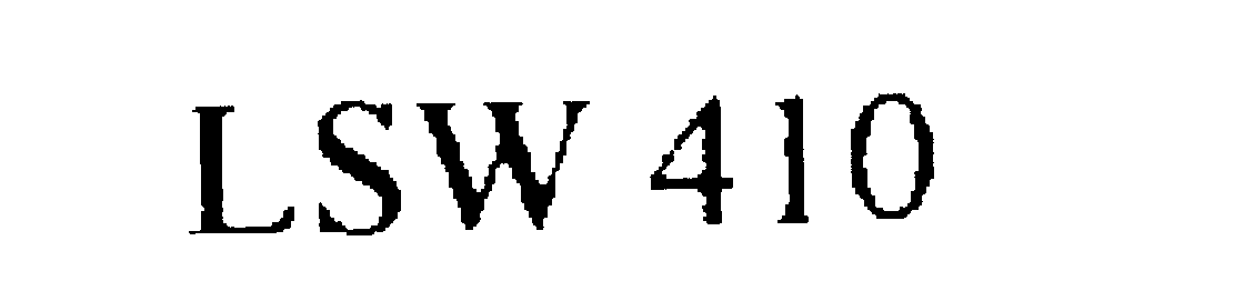 Trademark Logo LSW 410