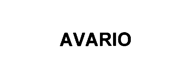 Trademark Logo AVARIO