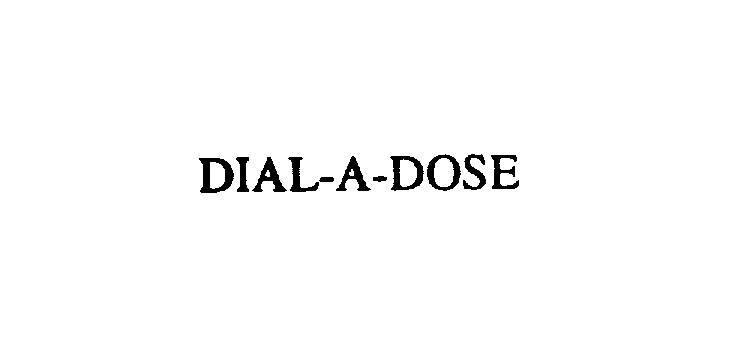 Trademark Logo DIAL-A-DOSE