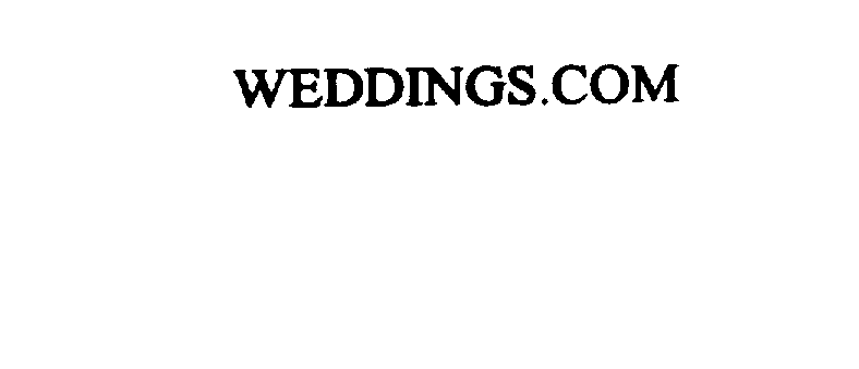 Trademark Logo WEDDINGS.COM