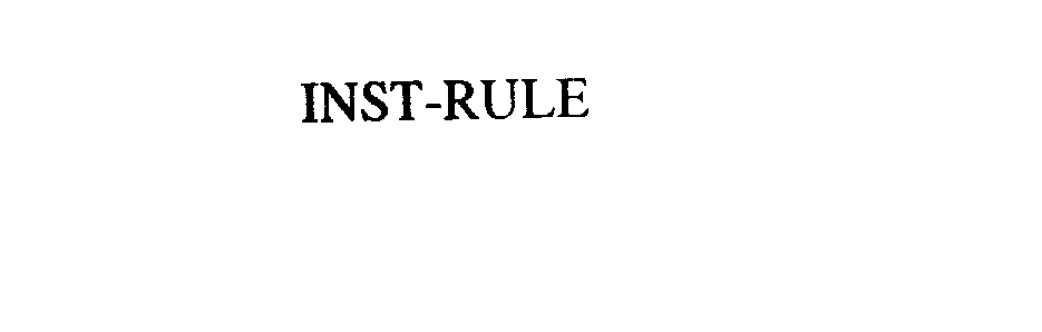  INST-RULE