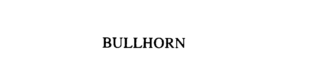 Trademark Logo BULLHORN