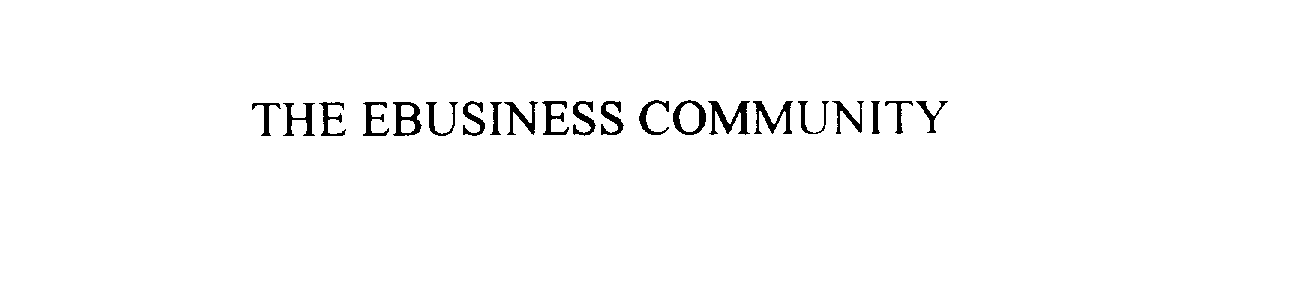  THE EBUSINESS COMMUNITY