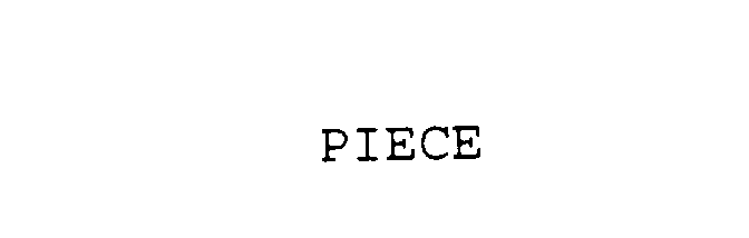 Trademark Logo PIECE
