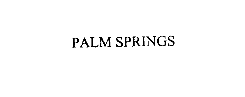 PALM SPRINGS