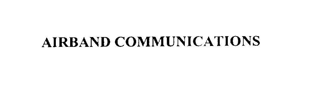 Trademark Logo AIRBAND COMMUNICATIONS