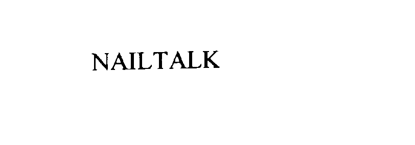 Trademark Logo NAILTALK