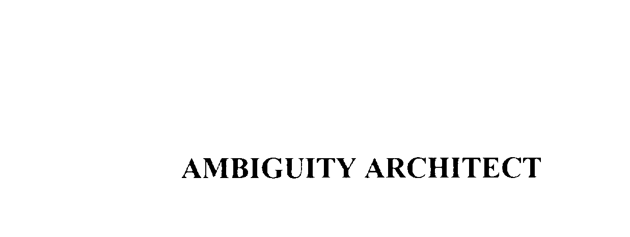  AMBIGUITY ARCHITECT