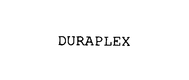 Trademark Logo DURAPLEX