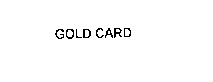 GOLD CARD