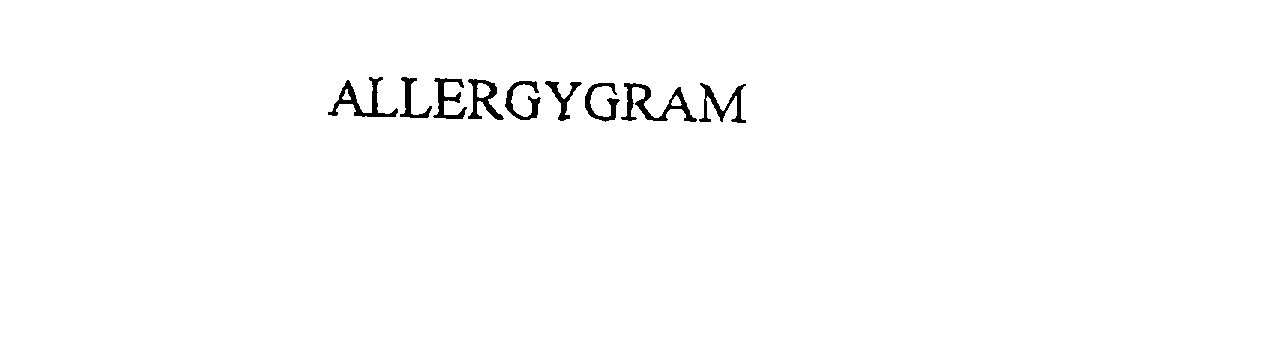 Trademark Logo ALLERGYGRAM