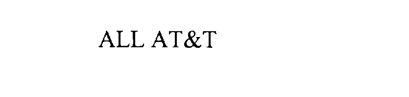 Trademark Logo ALL AT&T
