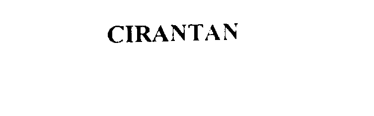 Trademark Logo CIRANTAN