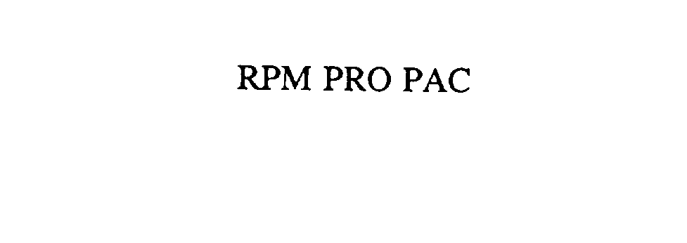 RPM PRO PAC