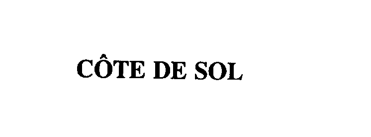 COTE DE SOL