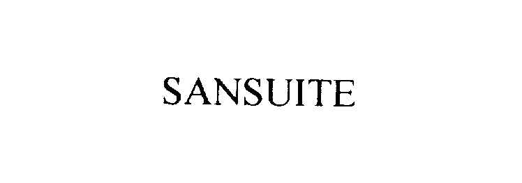 Trademark Logo SANSUITE
