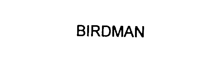 Trademark Logo BIRDMAN