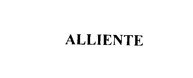 Trademark Logo ALLIENTE