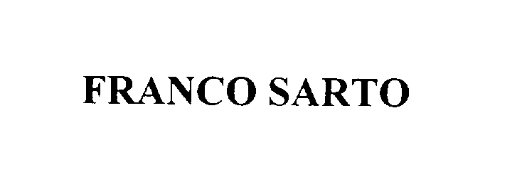 Trademark Logo FRANCO SARTO